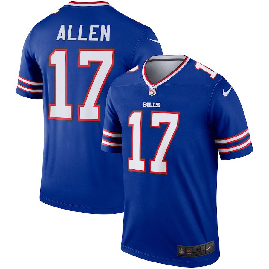 Men Buffalo Bills #17 Josh Allen Nike Royal Legend NFL Jersey